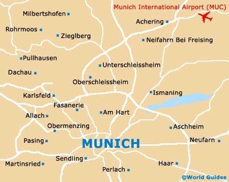 Plan des aéroports de Munich