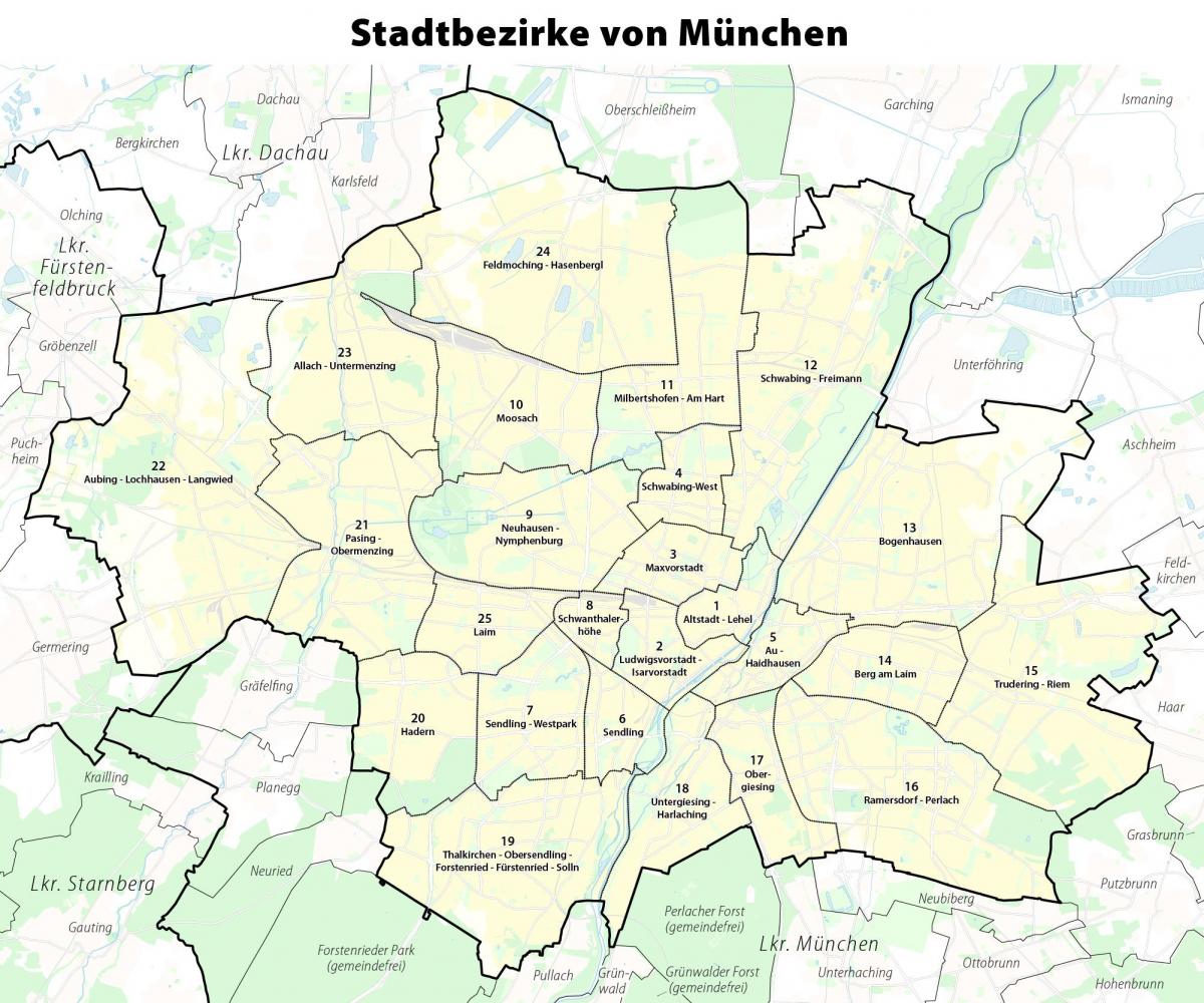 Plan districts Munich