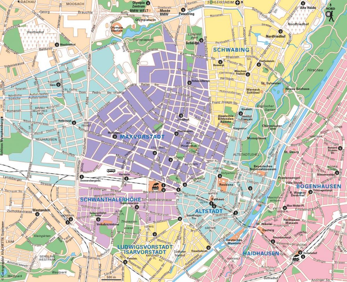 Plan de la ville de Munich